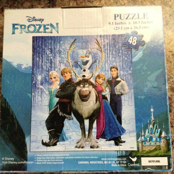 Lot of 4 puzzles frozen, star wars, minions, ninja turtles, very good condition - Picture 3 of 4